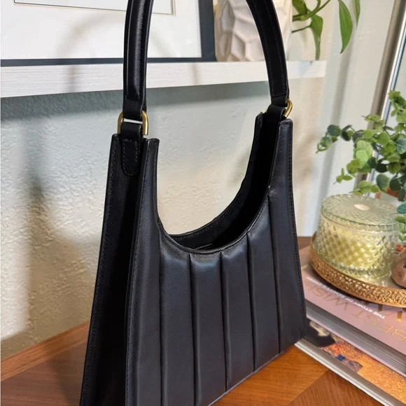 STAUD Black Shoulder Bag with Structured Design - Picture 3 of 5